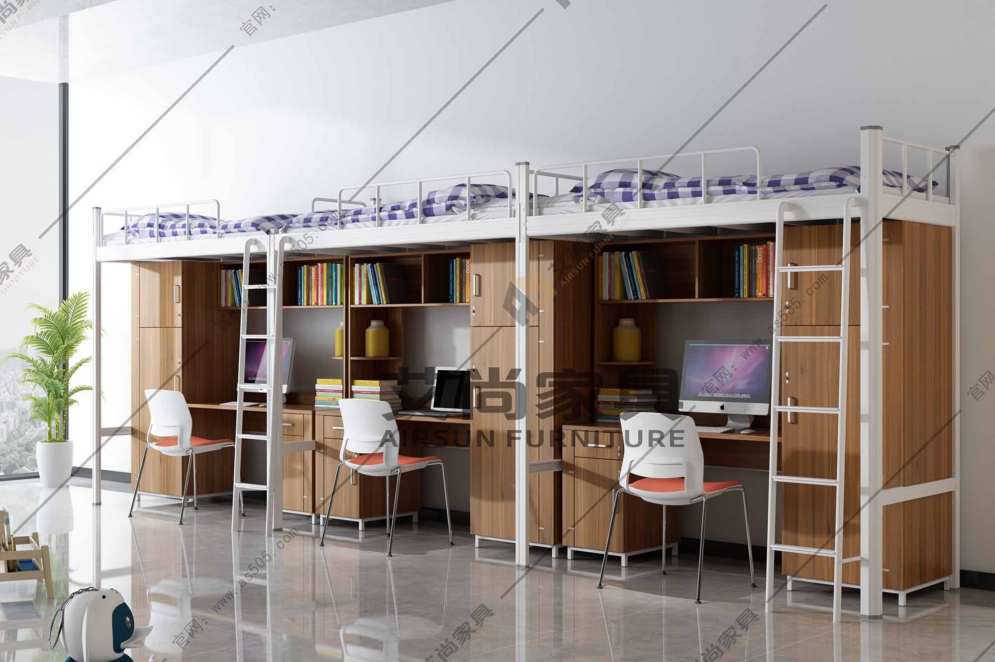 側梯-三連體公寓床