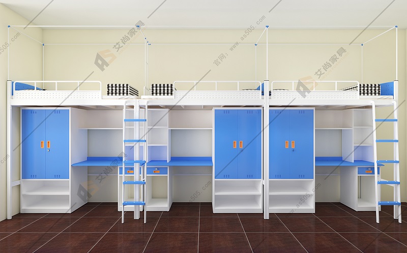 側梯-學生鋼制公寓床