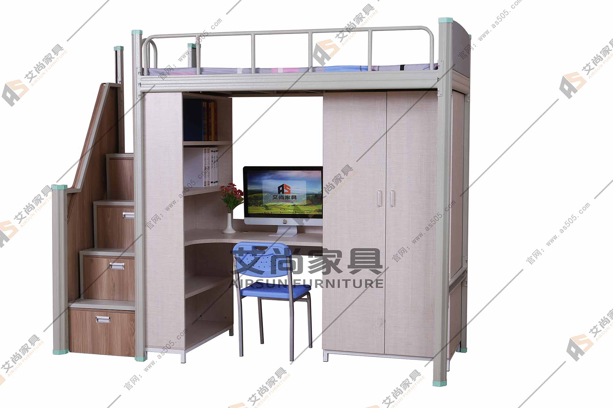 大學公寓鐵架床