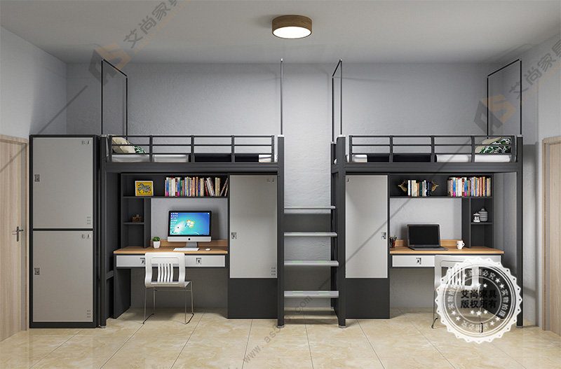 二連體學生公寓床